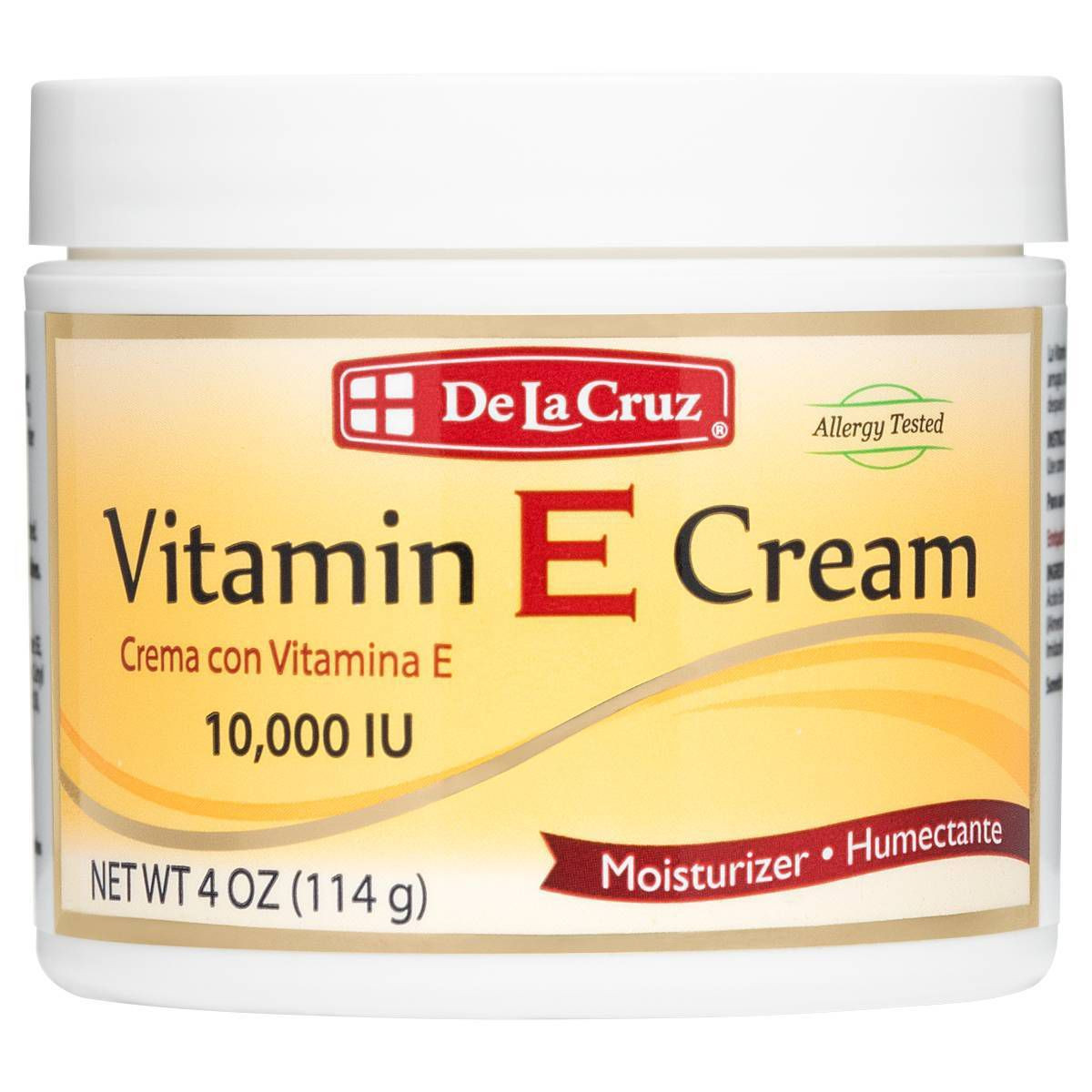 De La Cruz Moisturizer Vitamin E Cream - 4oz | Target