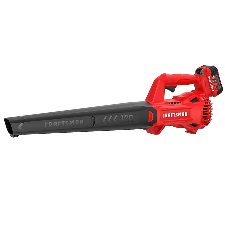 CRAFTSMAN 20-volt Max 200-CFM 90-MPH Battery Handheld Leaf Blower 4 Ah (Battery and Charger Inclu... | Lowe's