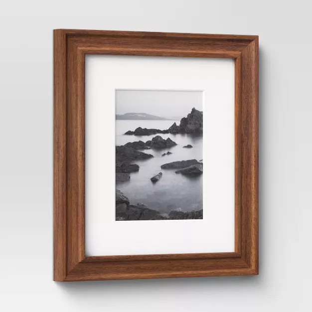 Wood Matted Wall Frame Midtone Woodgrain - Threshold™ | Target