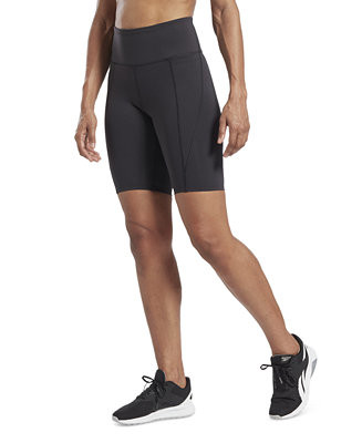 Reebok Women's Lux High-Rise Pull-On Bike Shorts, A Macy's Exclusive - Macy's | Macy's