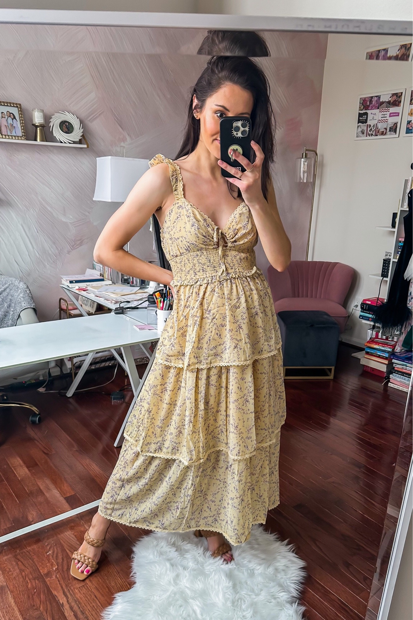 Bump friendly Easter dress 🌻

Bump friendly dress // Easter dress // tiered dress // smocked dress // yellow dress // baby shower dress // bridal shower dress 

#LTKFind #LTKSeasonal #LTKunder100