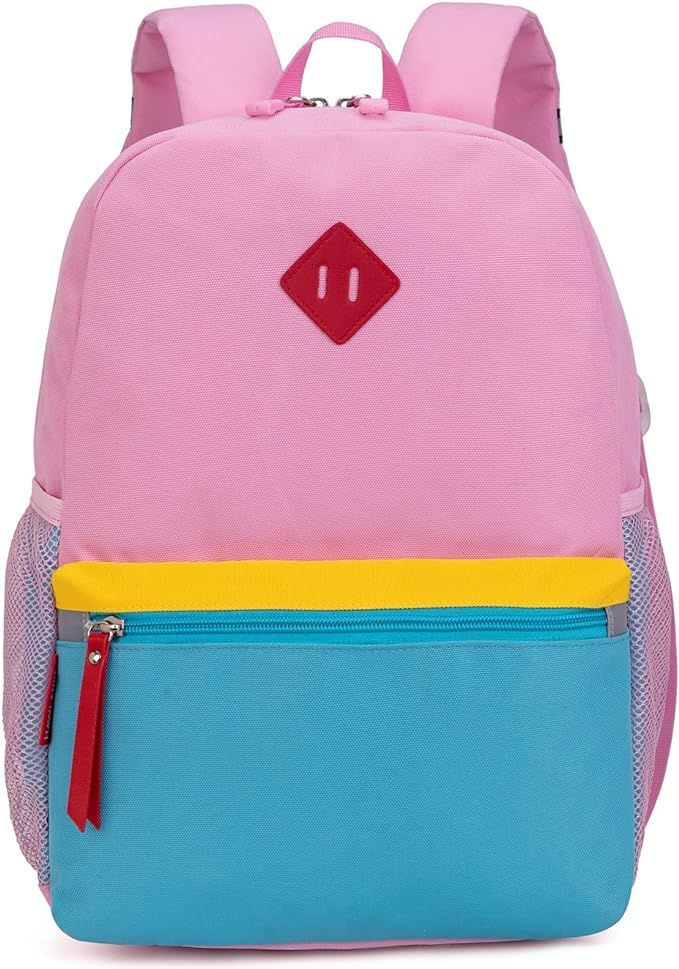 HawLander Preschool Backpack for Toddler Girls, Kids School Bag, Ages 3 to 7 years old, Small, Pi... | Amazon (US)
