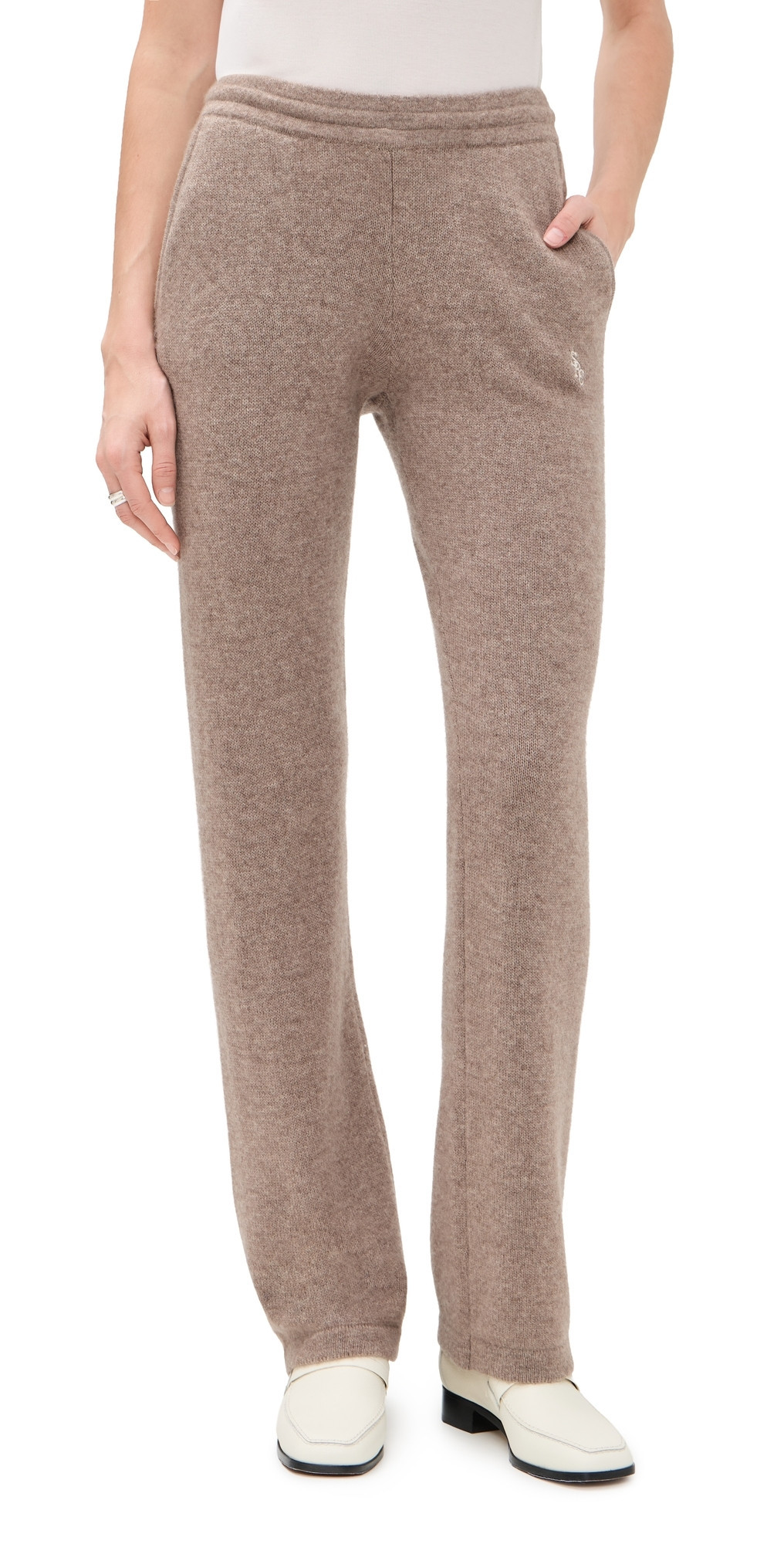 Sporty & Rich SRC Cashmere Trousers Tapioca XS | Shopbop