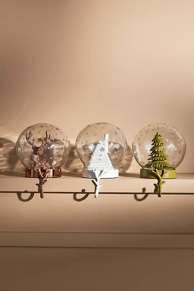 Snow Globe Stocking Holder | Anthropologie (US)