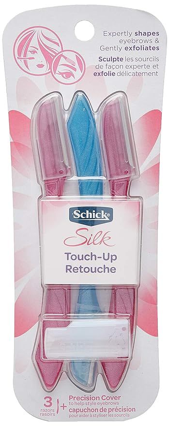 Schick Silk Touch-Up Multipurpose Exfoliating Dermaplaning Tool, Eyebrow Razor, and Facial Razor ... | Amazon (US)