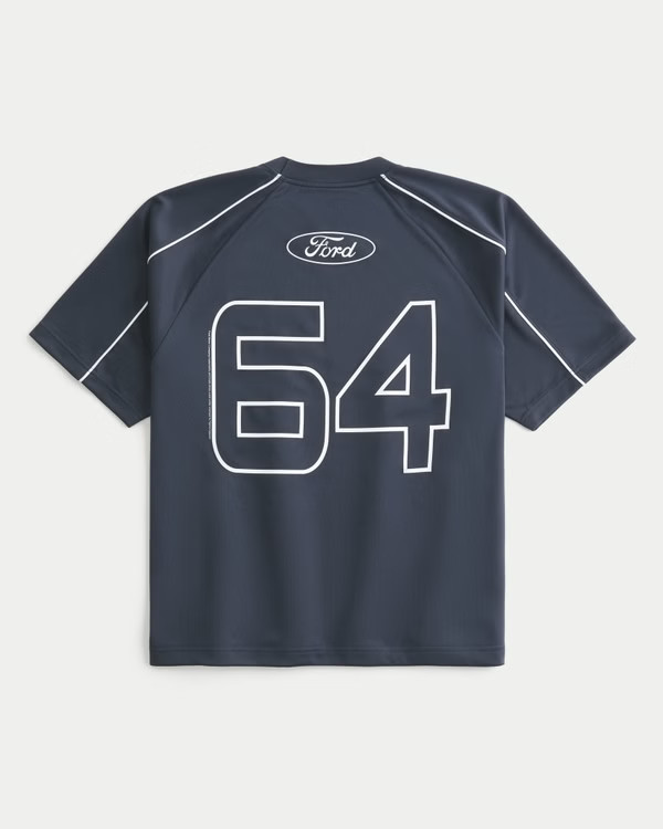 Men's Boxy Ford Mustang Graphic Soccer Jersey | Men's Graphics Shop | HollisterCo.com | Hollister (US)