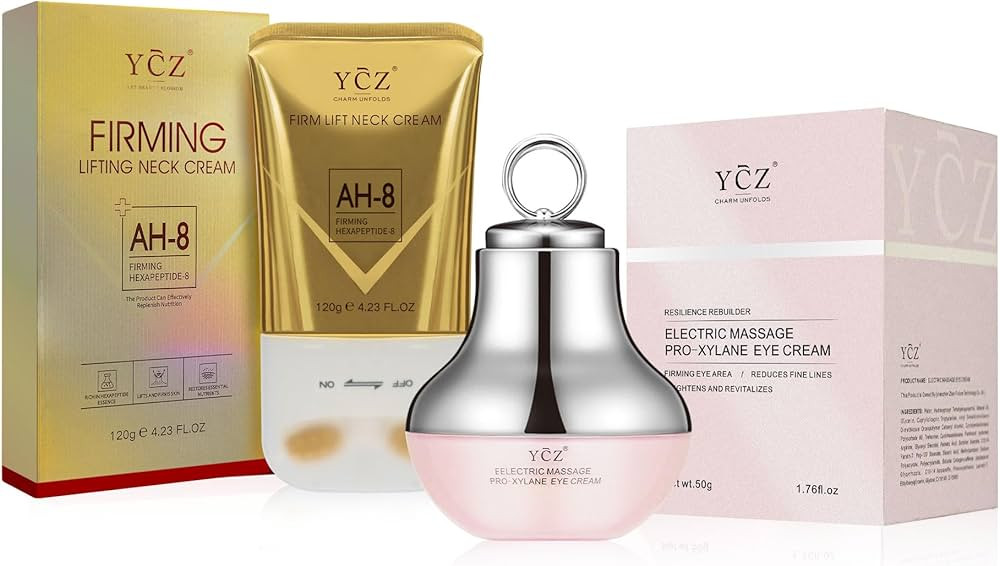 Ycz Neck-Eye Care Tightening & Revitalizing Set -Smooth of Fine Lines, Eye & Neck Treatment, Skin... | Amazon (US)