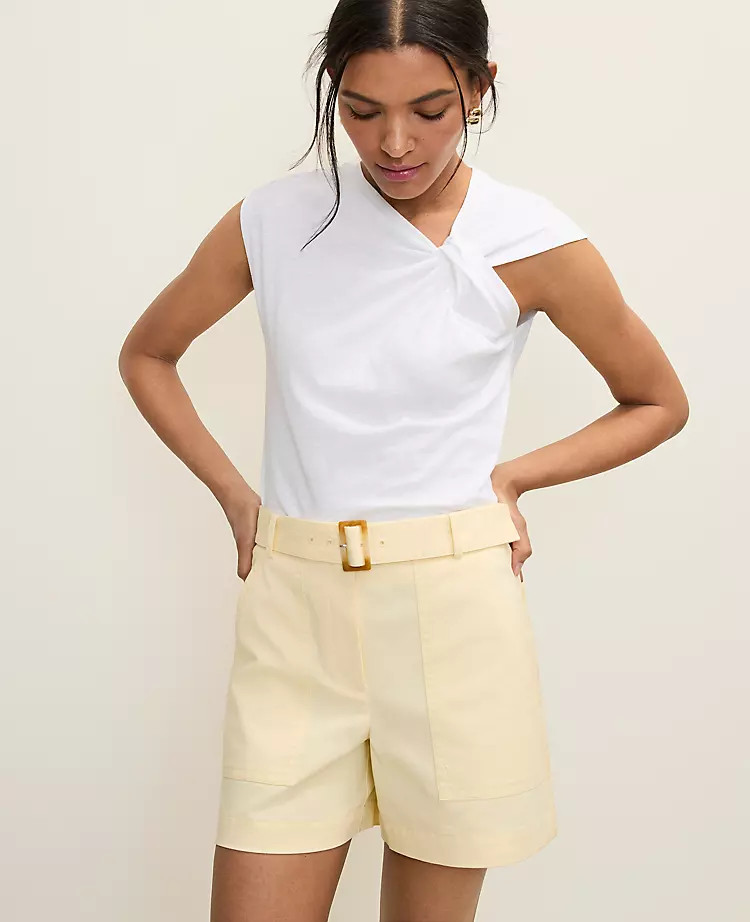 Weekend Belted Short | Ann Taylor
