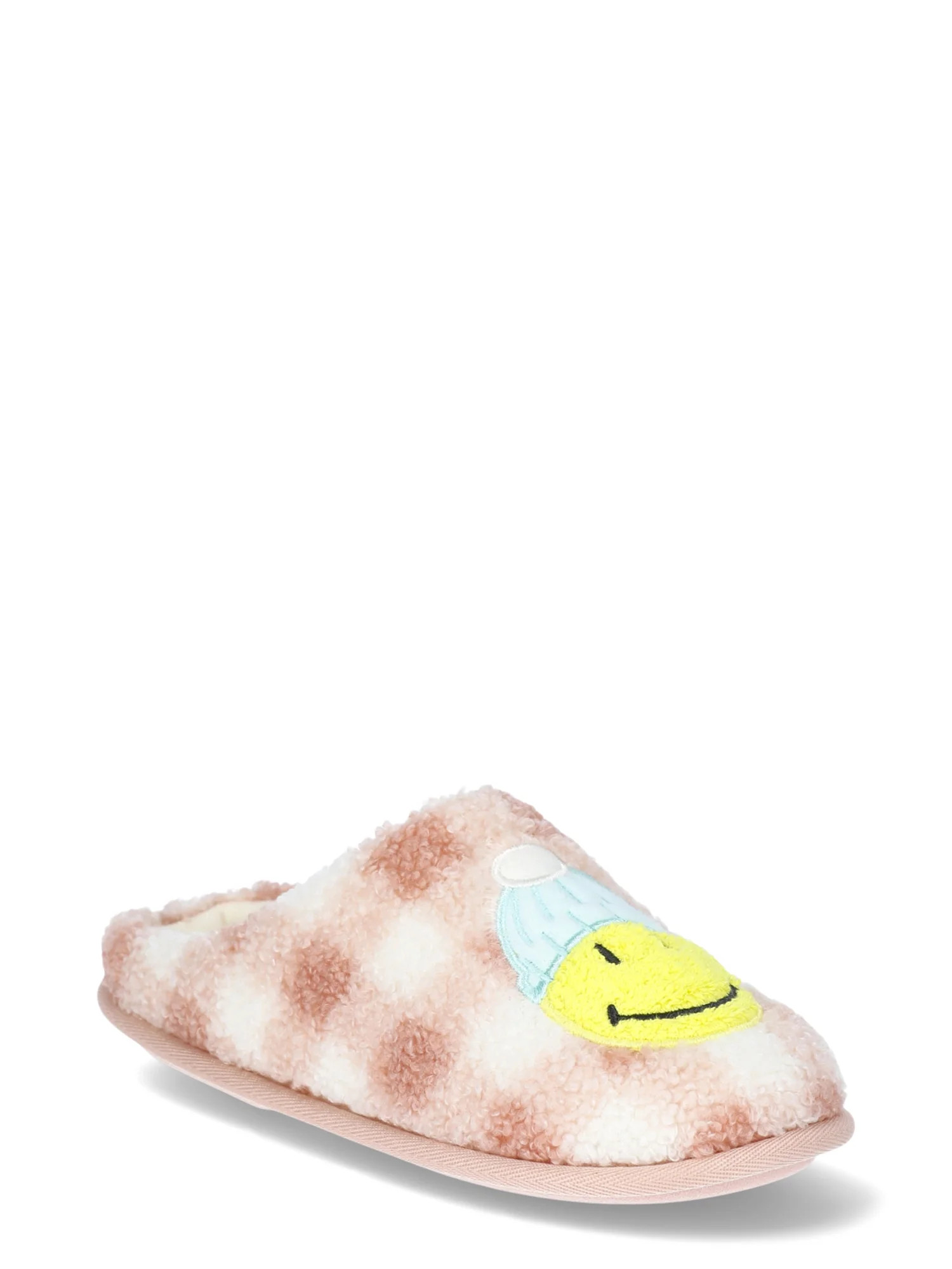 Dakota Fleece Girls Smiley Cozy Comfort Slippers - Walmart.com | Walmart (US)