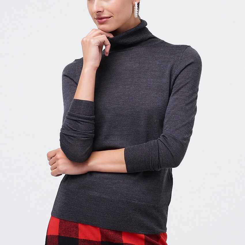 Turtleneck sweater in merino wool blend | J.Crew Factory