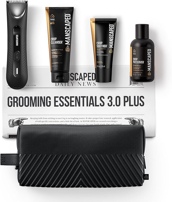 MANSCAPED® Grooming Essentials 3.0 Plus Routine with The Lawn Mower® 3.0 Plus Men's Groin Hair ... | Amazon (US)