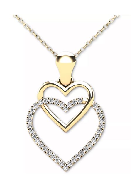 Diamond Double Heart 18" Pendant Necklace (1/10 ct. t.w.) in 10k Gold
Black Friday Price $175
(Regularly $700)

#LTKsalealert #LTKHoliday #LTKGiftGuide