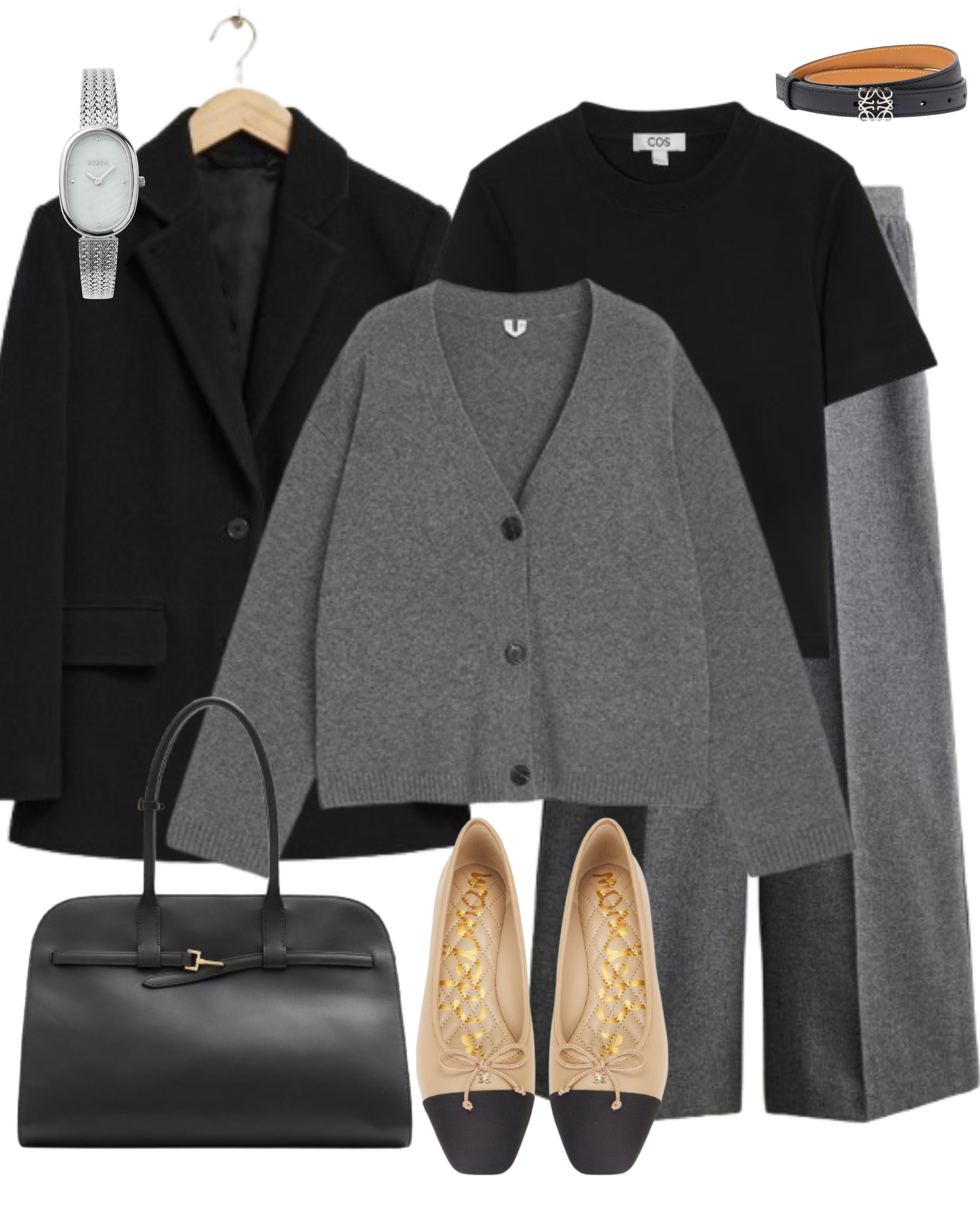 Grey and black outfit 





Grey cardigan, black wool blazer, grey trousers, office outfit, work outfit  

 

#LTKautumn #LTKworkwear #LTKshoes