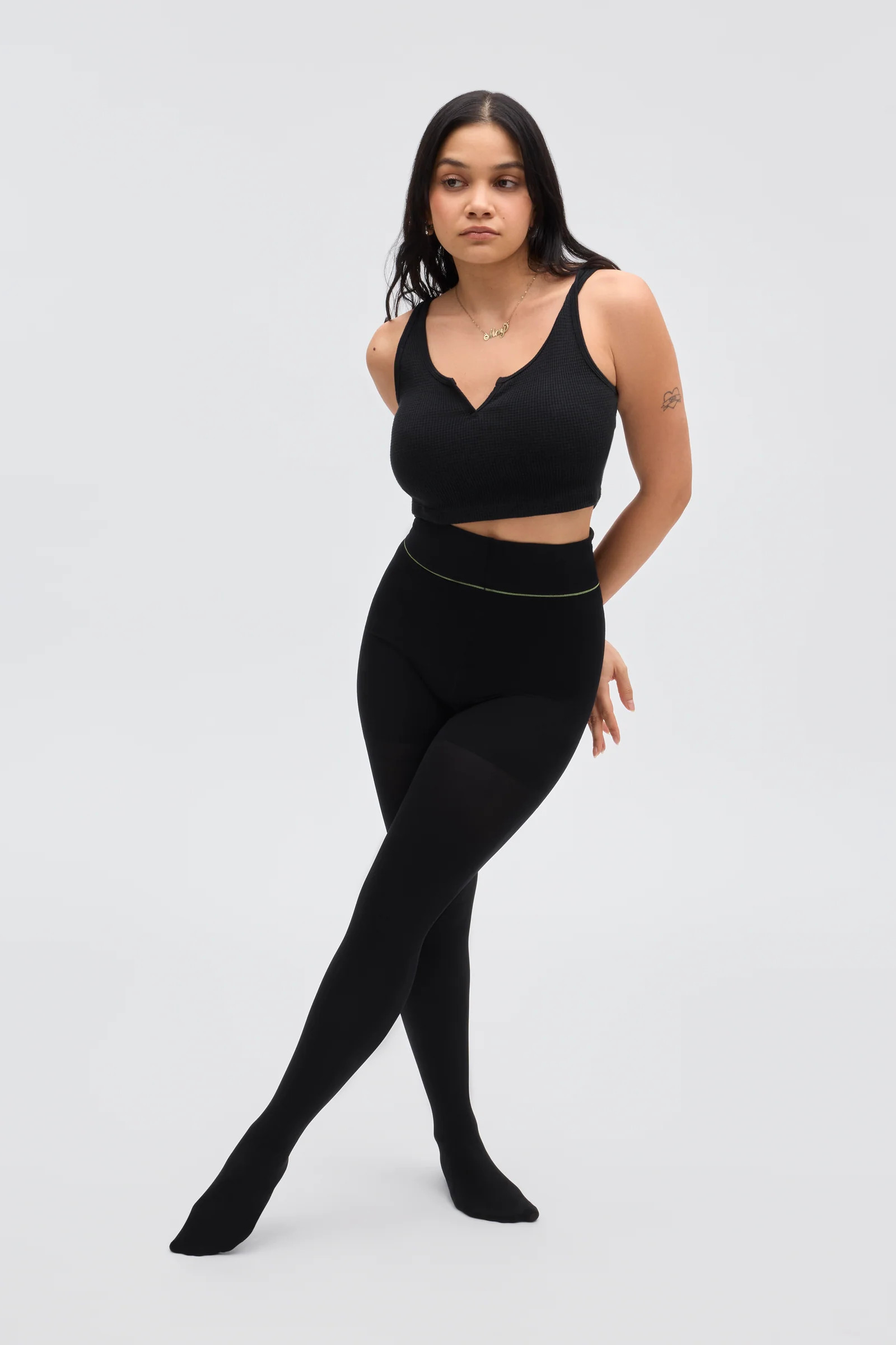 Luxury Shaping Semi-Sheer Rip-Resist Tights | Sheertex