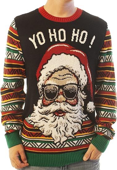 Ugly Christmas Sweater Company Men's Assorted Santa Crew Neck Xmas Sweaters | Amazon (US)