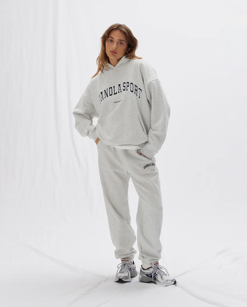 AS Sweatpants - Light Grey Melange | Adanola UK