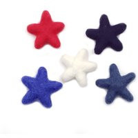 Red White & Blue, Felt Stars, Loose July 4Th Decor, Wool Stars For Diy | Etsy (US)