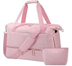Weekender Bag for Women, Travel with Shoe Compartment & USB Charging Port, Gym Wet Compartment, O... | Amazon (US)