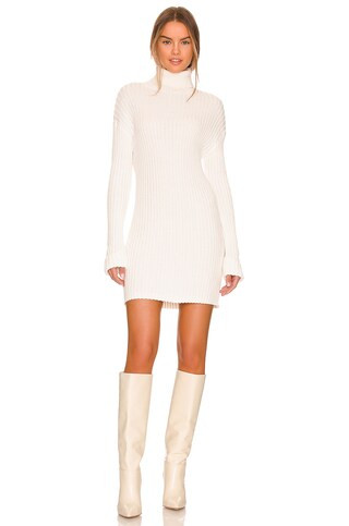 Stitches & Stripes Crista Ribbed Mini Dress in White from Revolve.com | Revolve Clothing (Global)