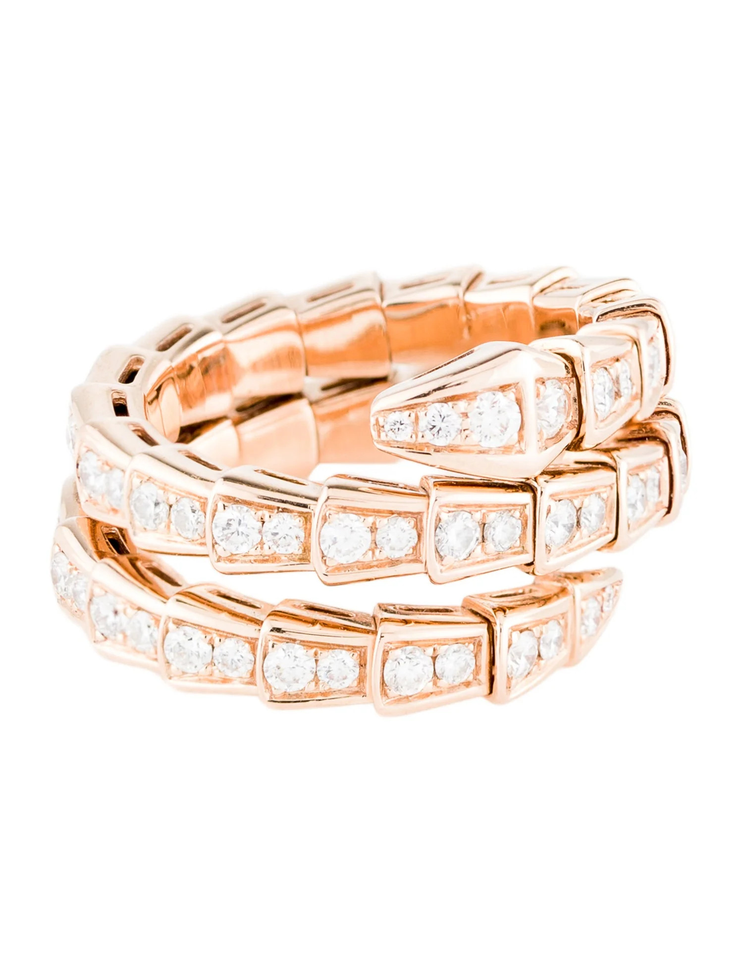 18K Diamond Serpenti Viper Ring | The RealReal