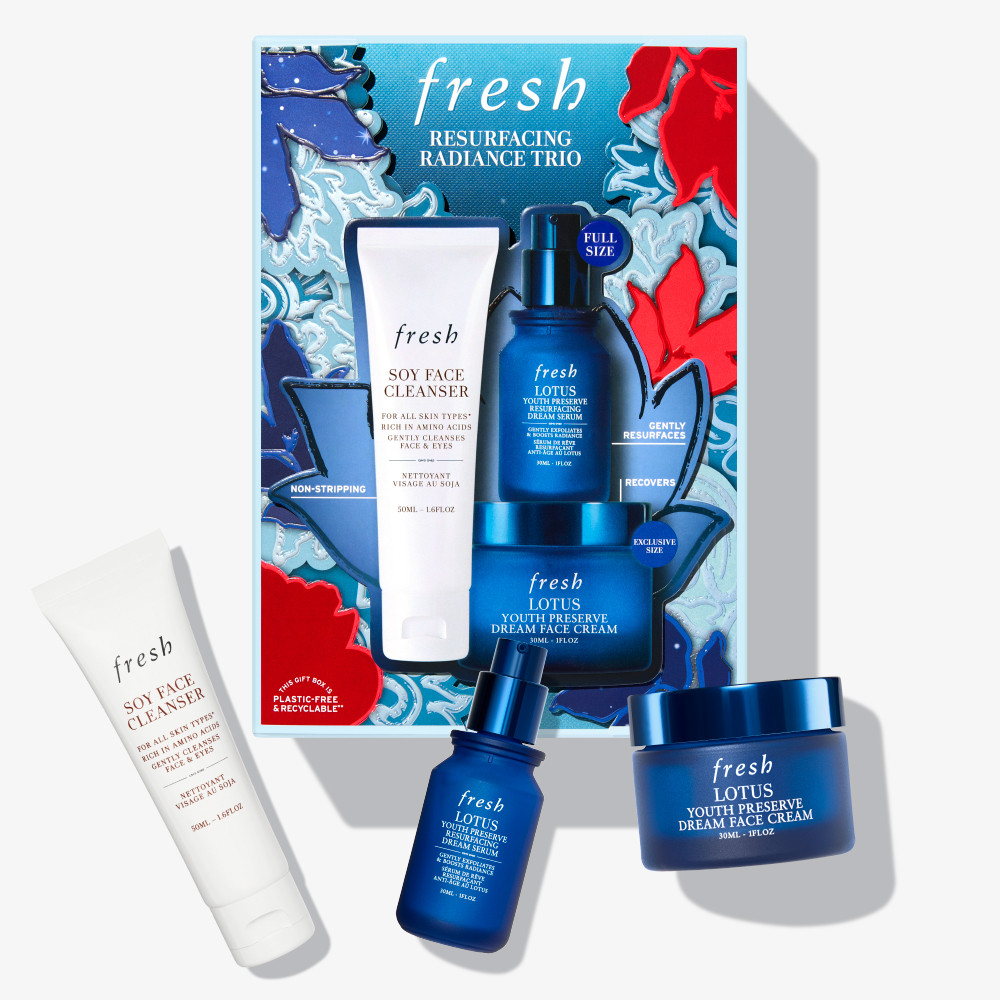 Resurfacing Radiance Trio Skincare Set | Fresh US
