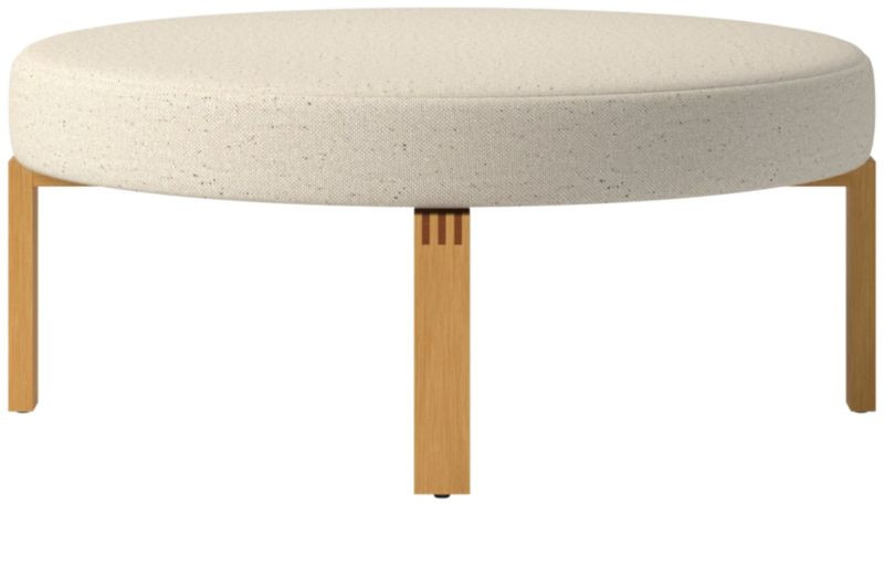 Humboldt Wool Upholstered Ottoman | CB2 | CB2