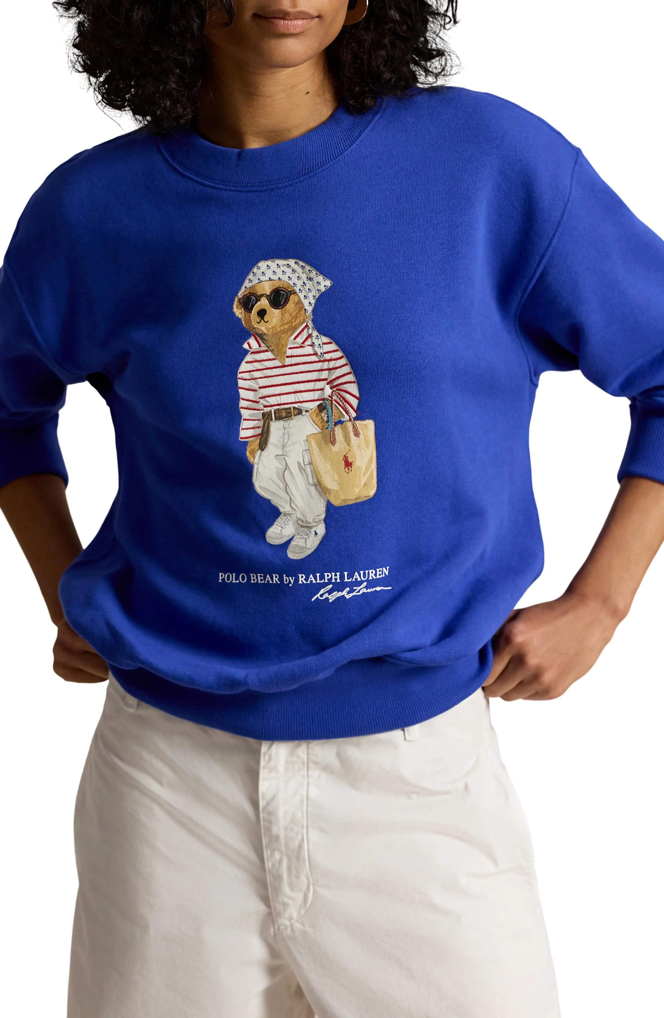 Polo Bear Lightweight Fleece Graphic Sweatshirt (Women) | Nordstrom | Nordstrom