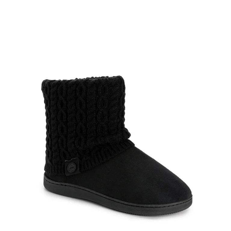 Muk Luks Women's Cable Knit Bootie | Walmart (US)