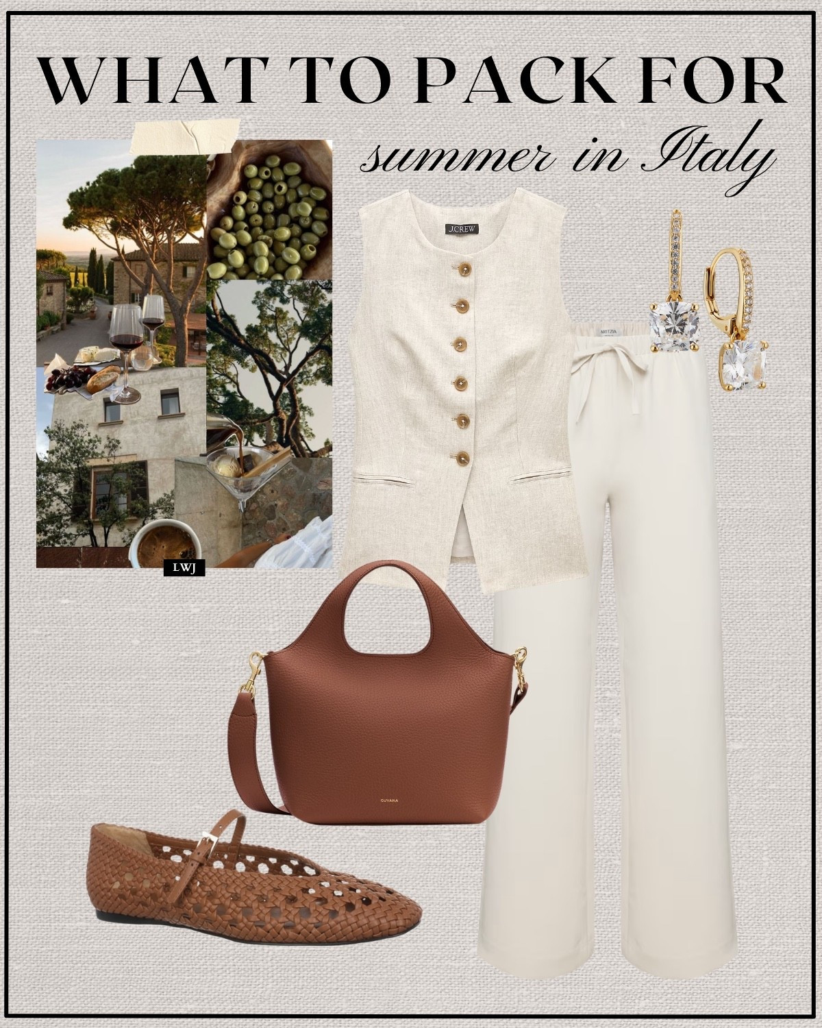 what to pack for summer in italy (in a carry-on)

summer style / vacation outfits / europe outfits / linen dress / linen vest / aritzia lodge pants / midi skirt / woven flats / strappy sandals / minimal style / chic style / styleover30 


#LTKTravel #LTKootd