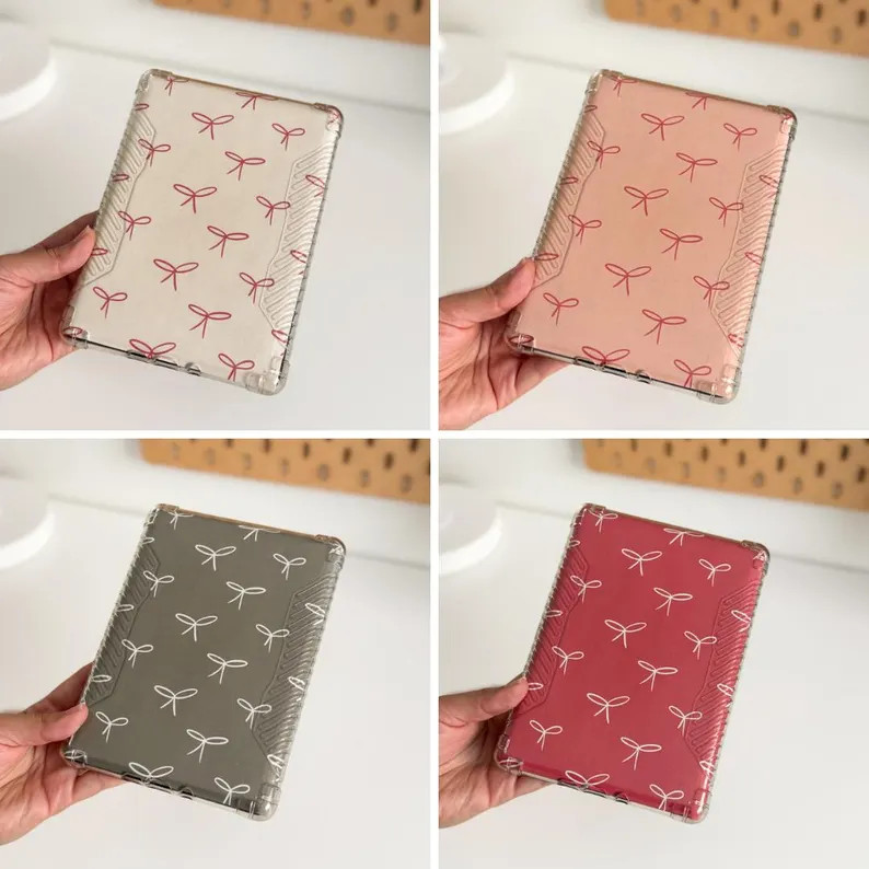 Printable Holiday Kindle Cover Festive Bow Design E-reader Insert for Kindle & Kobo Digital Downl... | Etsy (US)