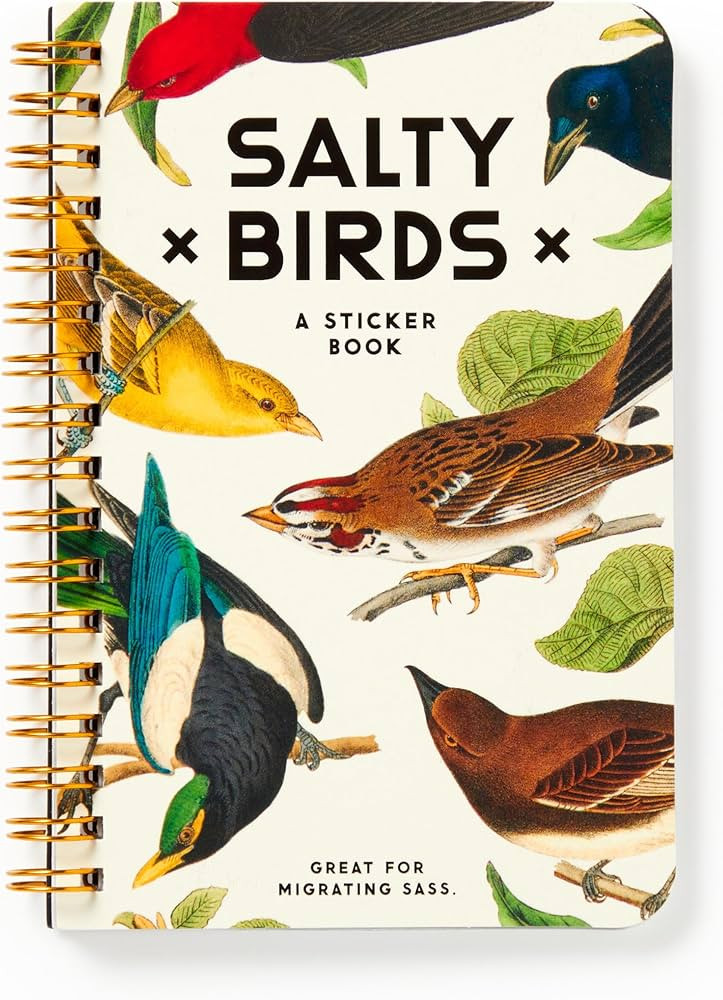 Brass Monkey Salty Birds Sticker Book | Great For Migrating Sass (A Brass Monkey Sticker Book) | Amazon (US)