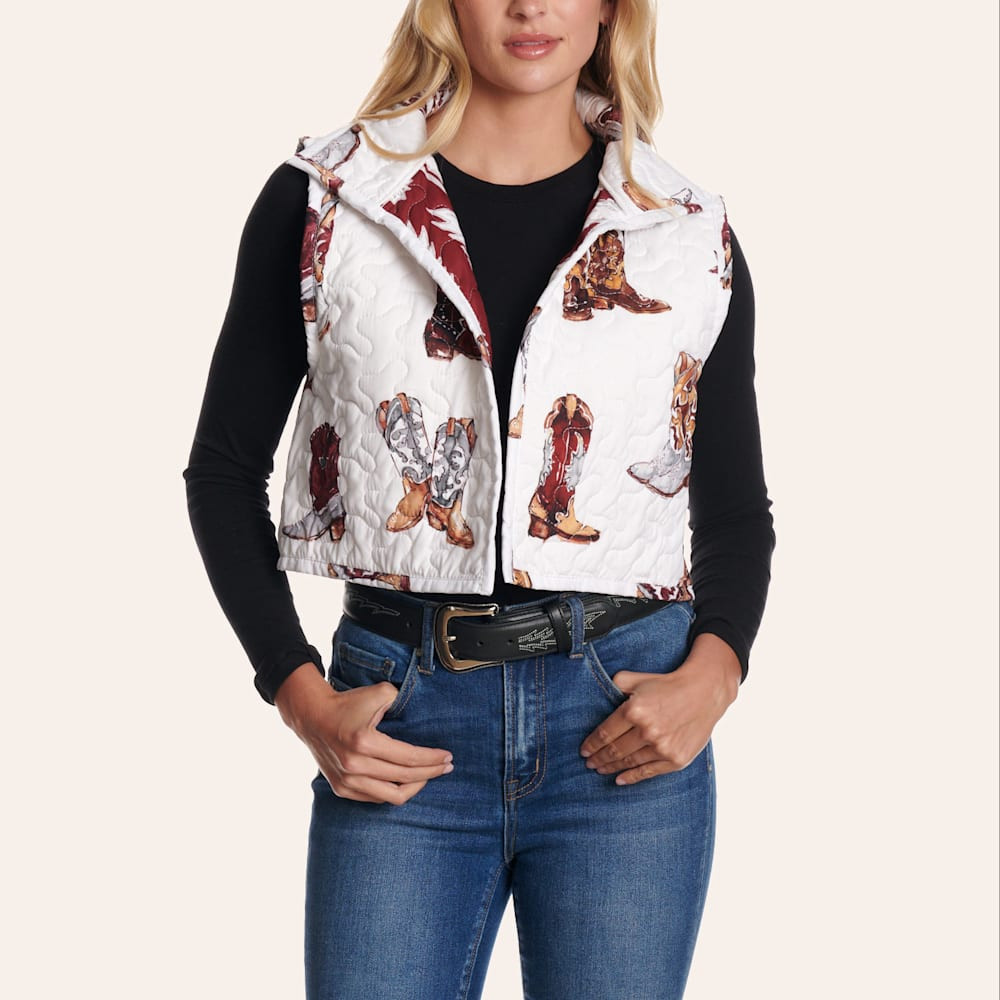 Thunderbird Boots Women's Maroon Quilted Cate Vest | Cavender's