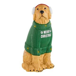 Home Accents Holiday 2.5 ft. LED Golden Retriever Holiday Porch Greeter 24DK01006 - The Home Depo... | The Home Depot