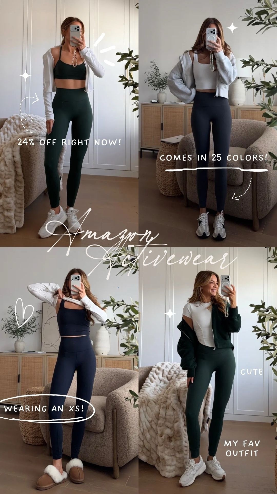 amazon activewear🩶 // wearing an XS

finds under 50, new arrivals, leggings, zip up, quarter zip, workout outfit, athleisure, michele jaliene

#LTKActive