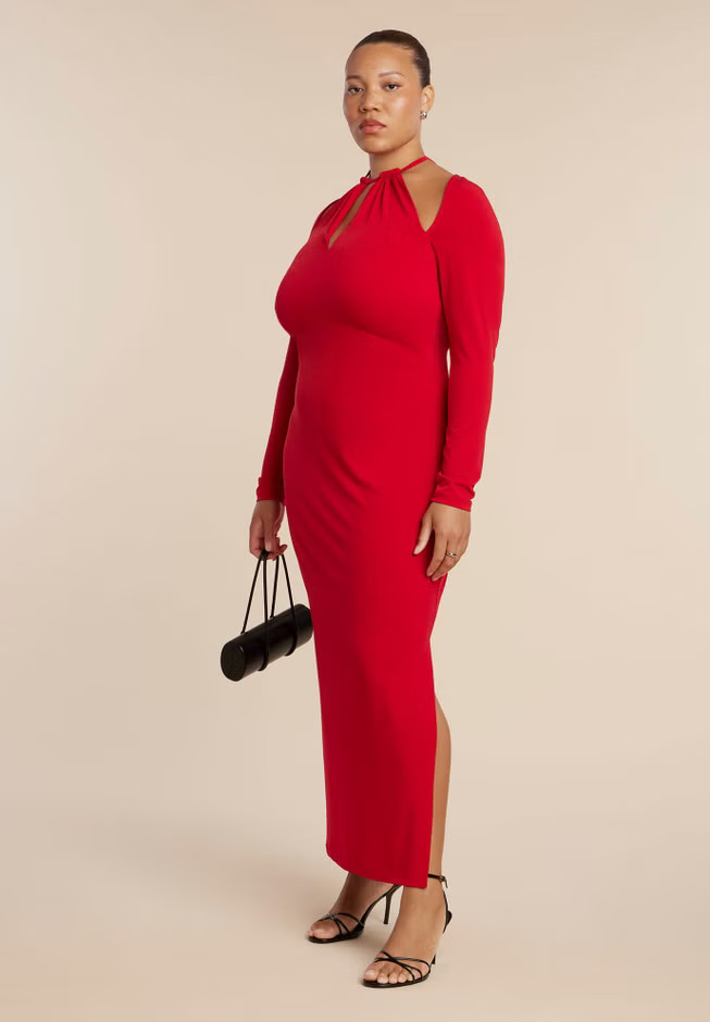 Keyhole Front Maxi Dress | Eloquii