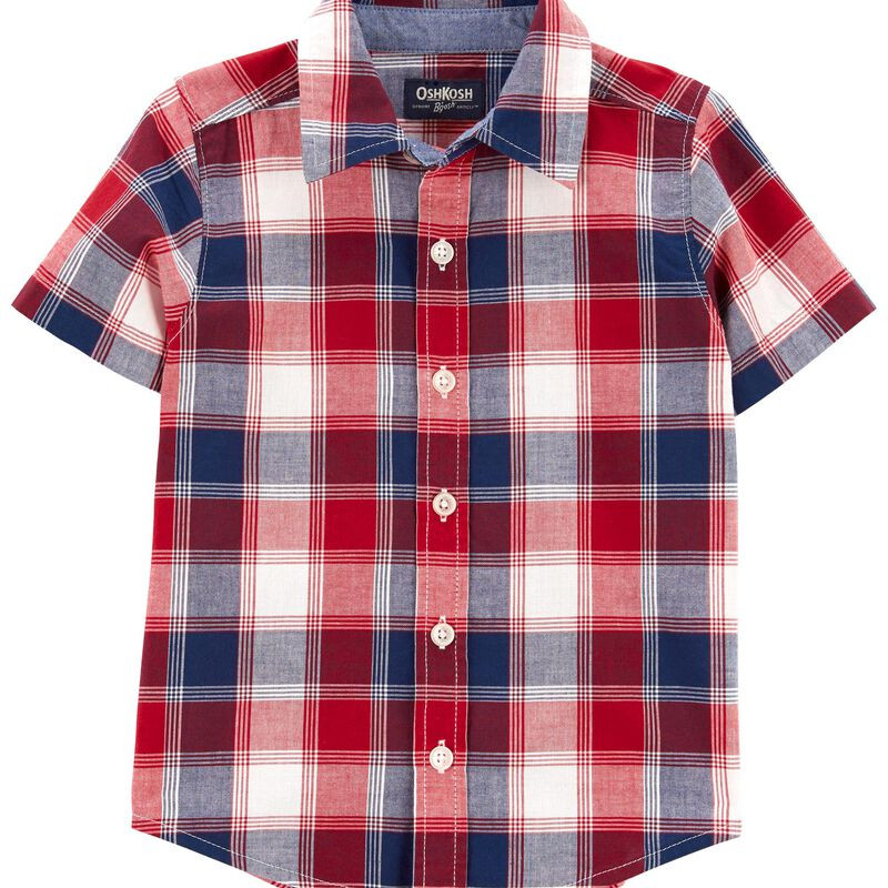 Toddler Plaid Button-Front Picnic Shirt | Carter's
