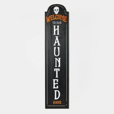 Reversible 'Welcome to Our Haunted Home' Halloween Sign - Hyde & EEK! Boutique™ | Target