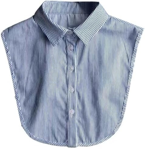 NIDMIDO Striped Detachable Collar Half Shirt Blouse Dickey Collar Elegant for Women Girls | Amazon (US)