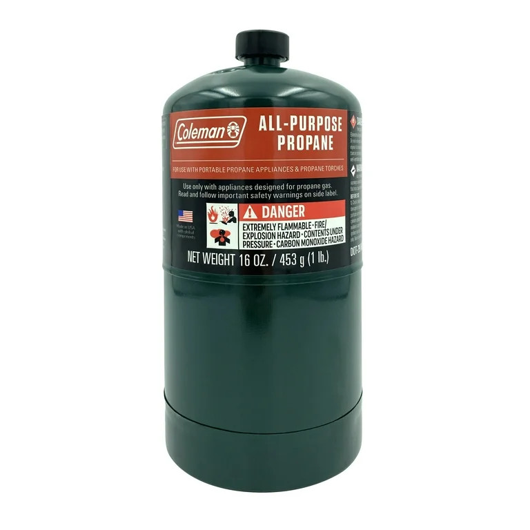 Coleman All-Purpose Propane Gas Cylinder, 16oz - Walmart.com | Walmart (US)