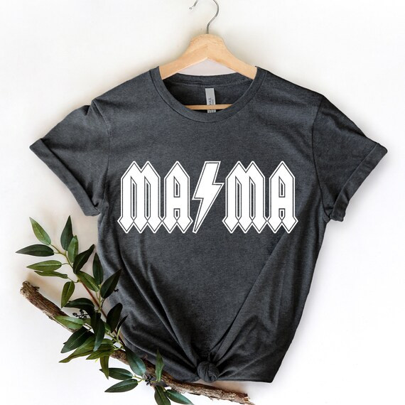 Mama Shirt Mama Thunderstruck Shirt ACDC Mama T-shirt | Etsy | Etsy (US)