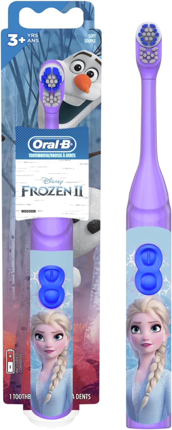 Oral-B Kids Battery Power Electric Toothbrush Featuring Disney's Frozen for Children and Toddlers... | Amazon (US)