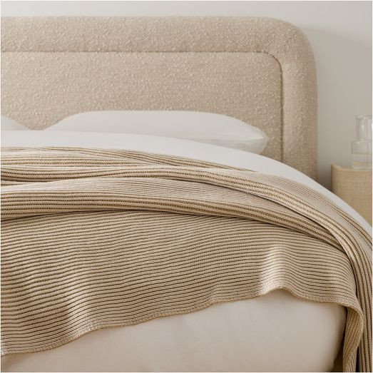 Two-Tone Ribbed Bed Blanket | West Elm (US)