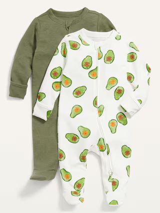 Unisex 2-Pack Sleep &#x26; Play Footed One-Piece for Baby | Old Navy (US)