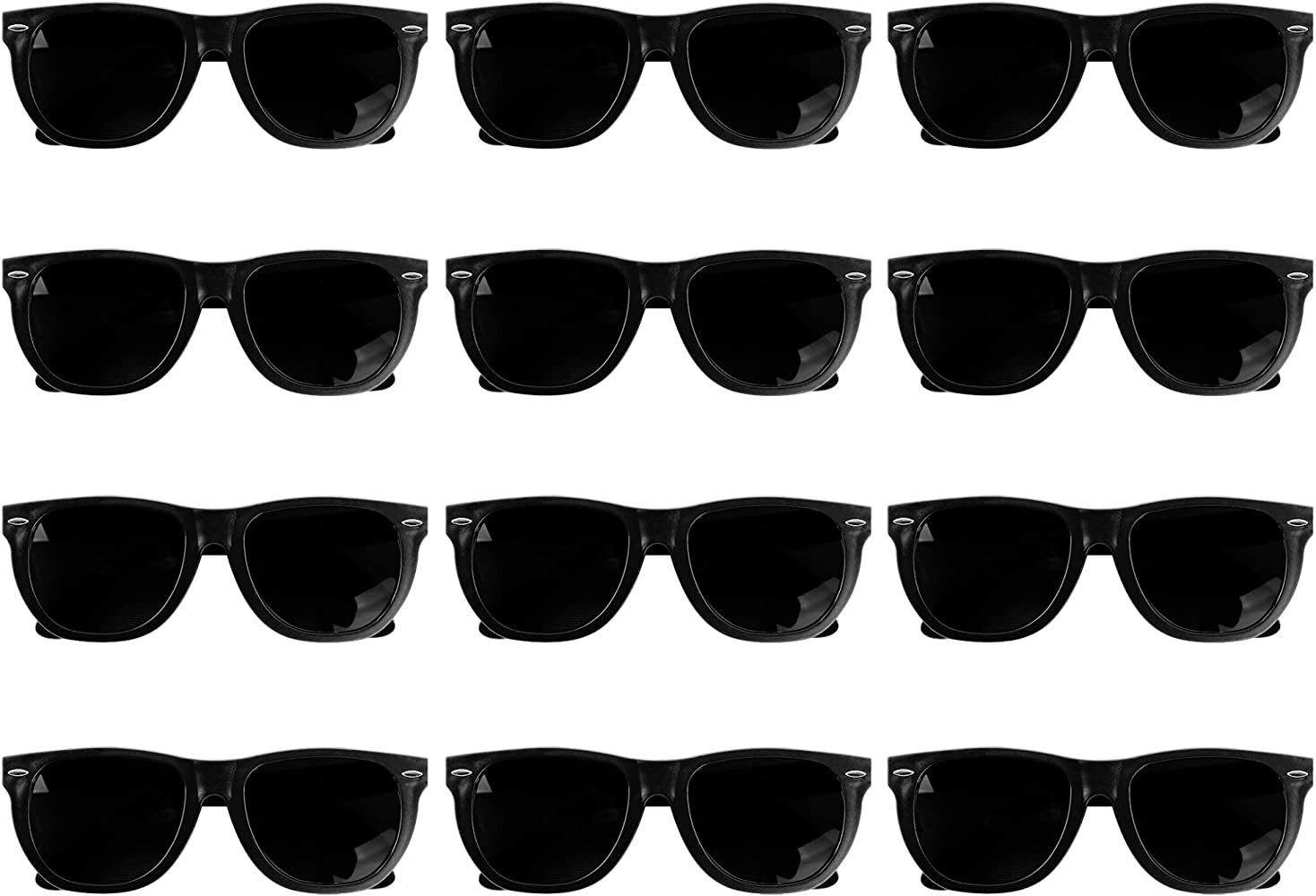 Super Z Outlet Plastic Black Vintage Retro Style Sunglasses Shades Eyewear for Party Prop Favors,... | Amazon (US)