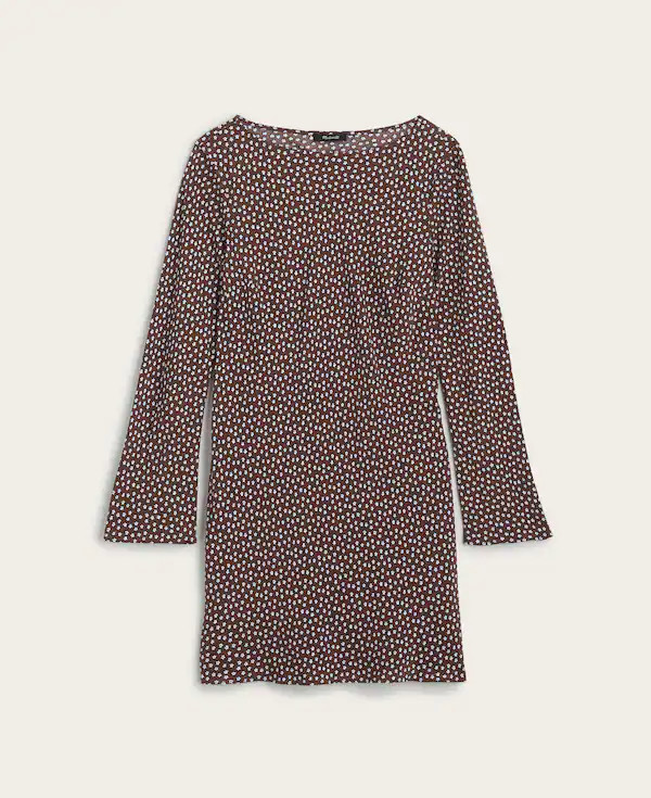 Long-Sleeve Boatneck Mini Dress | Madewell
