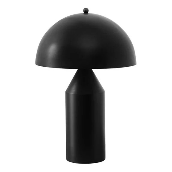 Pemberly Row 23" Black Metal Mushroom Dome Table Lamp with Rocker Switch | Walmart (US)