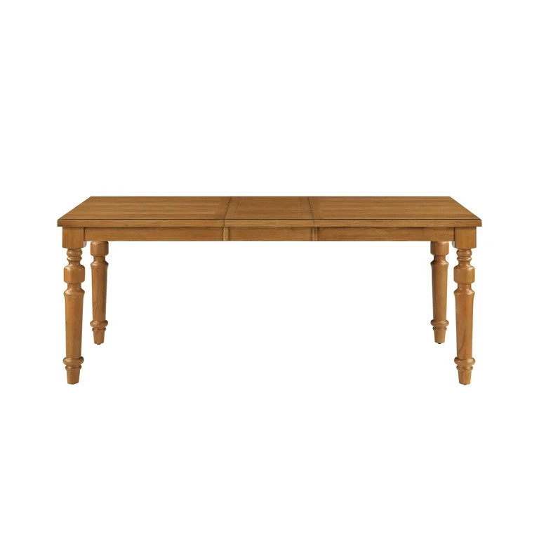 My Texas House Perry Extendable Dining Table in Warm Brown Finish | Walmart (US)