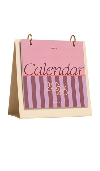 Papier Modern Type Desk Calendar in Pink. | Revolve Clothing (Global)