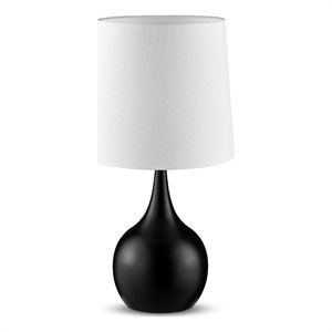 HomeRoots 'Minimalist Black Table Lamp with Touch Switch | Cymax