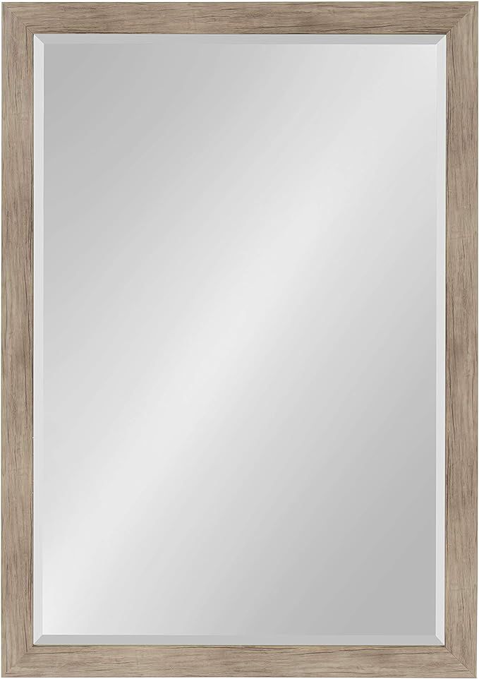 DesignOvation Beatrice Framed Wall Mirror, 27x39, Rustic Brown | Amazon (US)